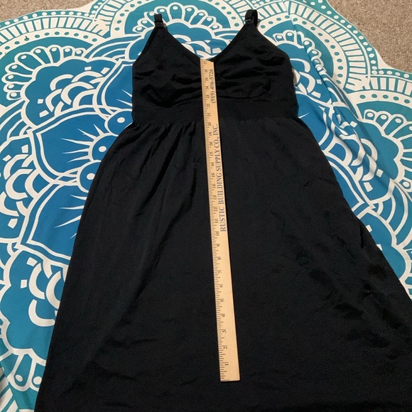 I LOVE SIA maternity and nursing dress or base layer black spaghetti strap XL - Picture 4 of 11